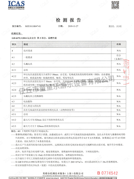 阻燃检查报告